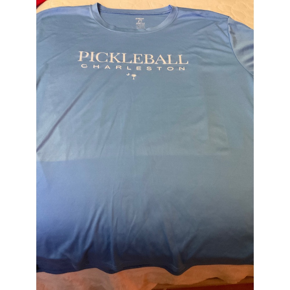 Epic Sports Pickleball Charleston Performance T-Shirt Blue 2XL Moisture Wicking